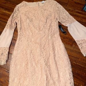 Pink lace dress